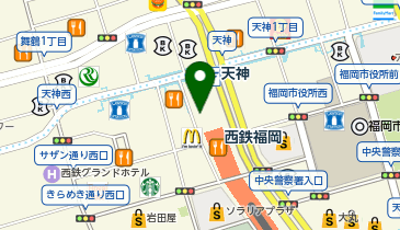 【傘シェアリング】 福岡PARCO 本館の地図画像