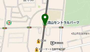 【傘シェアリング】 つくばエクスプレス 流山セントラルパーク駅 西出口の地図画像