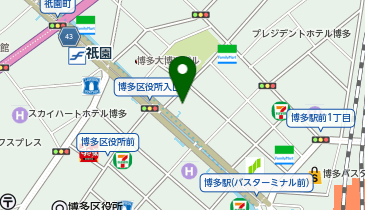 【傘シェアリング】 西日本シティ銀行 福岡支店の地図画像