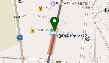 【傘シェアリング】 つくばエクスプレス 柏の葉キャンパス駅 改札付近の地図画像