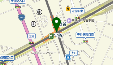 【傘シェアリング】 つくばエクスプレス 守谷駅 筑波銀行ATM付近の地図画像