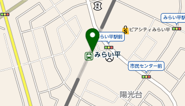 【傘シェアリング】 つくばエクスプレス みらい平駅 東出口の地図画像