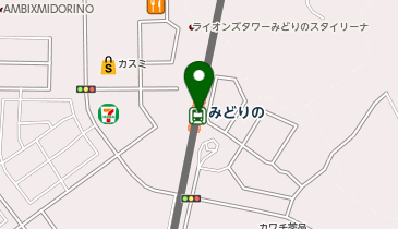 【傘シェアリング】 つくばエクスプレス みどりの駅 改札付近の地図画像