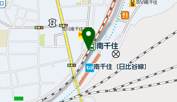 【傘シェアリング】 つくばエクスプレス 南千住駅 (改札内)の地図画像