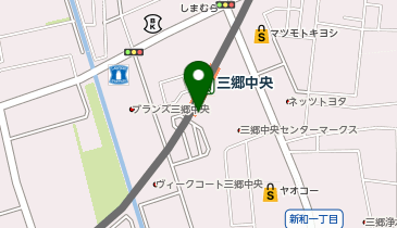 【傘シェアリング】 つくばエクスプレス 三郷中央駅 東出口の地図画像