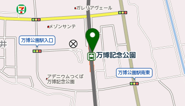 【傘シェアリング】 つくばエクスプレス 万博記念公園駅 (改札内)の地図画像