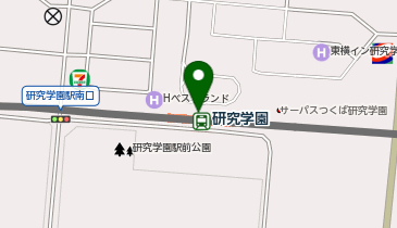 【傘シェアリング】 つくばエクスプレス 研究学園駅 (改札内)の地図画像