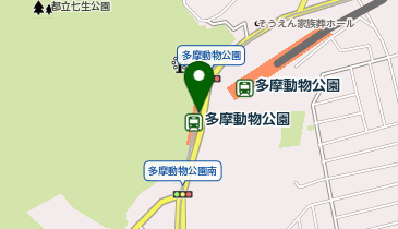 【傘シェアリング】 多摩都市モノレール 多摩動物公園駅の地図画像