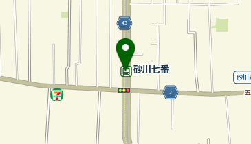 【傘シェアリング】 多摩都市モノレール 砂川七番駅  改札付近の地図画像