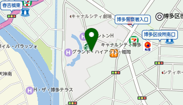 【傘シェアリング】 キャナルシティ博多 1F 博多駅方面 出入口の地図画像