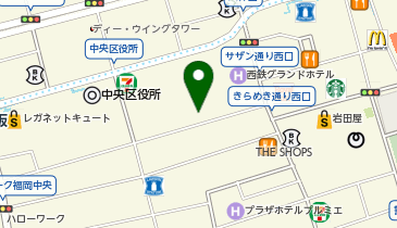 【傘シェアリング】 Fukuoka Growth Nextの地図画像
