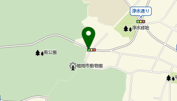 【傘シェアリング】 福岡市動物園の地図画像