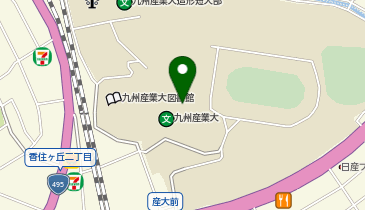 【傘シェアリング】 九州産業大学 1号館(8号館側)の地図画像