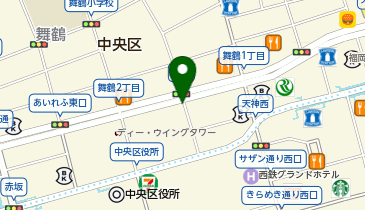 【傘シェアリング】 ヨカラボ天神の地図画像