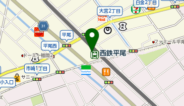 【傘シェアリング】 癒し館 メロウ平尾店の地図画像