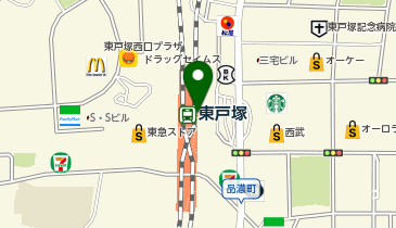 【傘シェアリング】 横須賀線 東戸塚駅 東口の地図画像