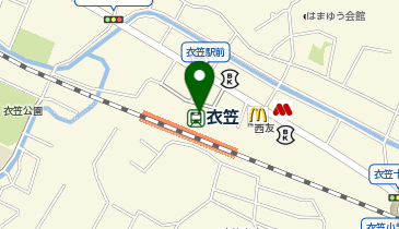 【傘シェアリング】 横須賀線 衣笠駅 券売機付近の地図画像