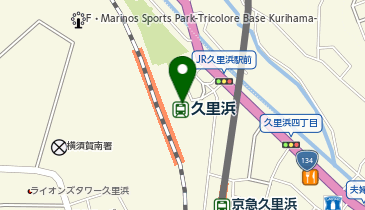 【傘シェアリング】 横須賀線 久里浜駅 改札付近の地図画像