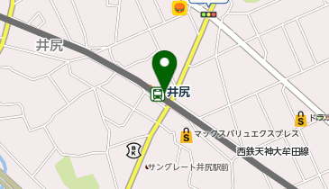 【傘シェアリング】 天神大牟田線 井尻駅 東口の地図画像