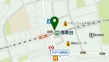 【傘シェアリング】 根岸線 港南台駅の地図画像