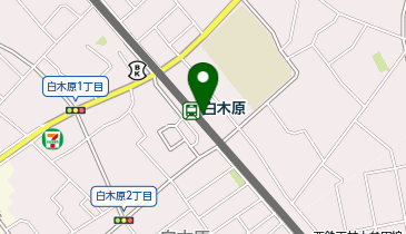 【傘シェアリング】 天神大牟田線 白木原駅 西口の地図画像