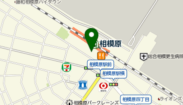 【傘シェアリング】 横浜線 相模原駅 南口の地図画像