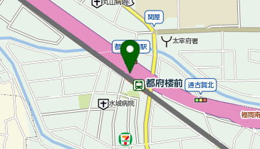 【傘シェアリング】 天神大牟田線 都府楼前駅の地図画像