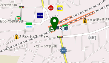 【傘シェアリング】 東海道線 茅ヶ崎駅 南口の地図画像