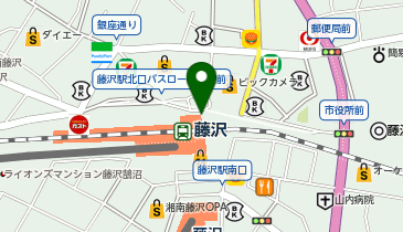 【傘シェアリング】 東海道線 藤沢駅 北口 エレベーター付近の地図画像