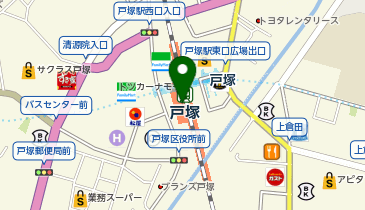 【傘シェアリング】 東海道線 戸塚駅 2F (改札内)の地図画像