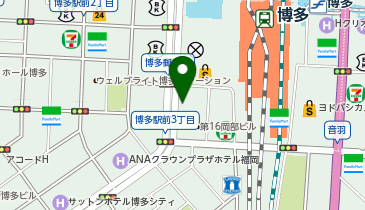 【傘シェアリング】 JRJP博多ビルの地図画像