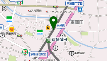 【傘シェアリング】 京急本線 京急蒲田駅の地図画像