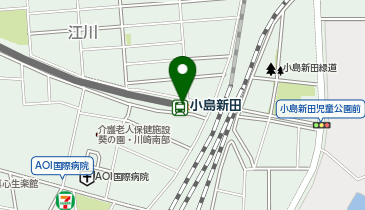 【傘シェアリング】 京急大師橋線 小島新田駅の地図画像