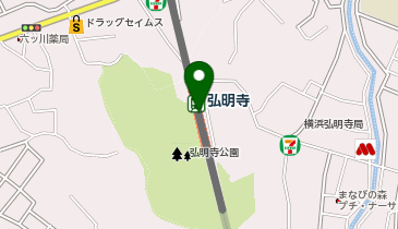 【傘シェアリング】 京急本線 弘明寺駅の地図画像