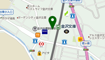 【傘シェアリング】 京急本線 金沢文庫駅 西口の地図画像