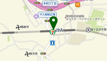 【傘シェアリング】 京急本線 汐入駅の地図画像