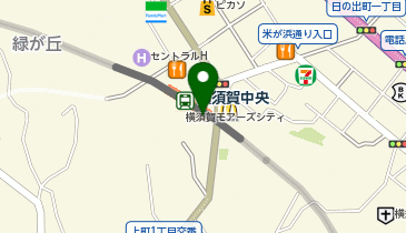 【傘シェアリング】 京急本線 横須賀中央駅 西口の地図画像