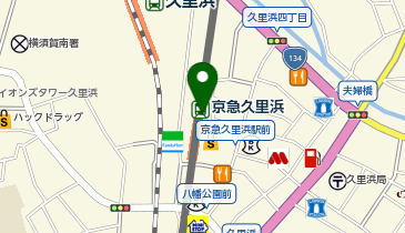 【傘シェアリング】 京急久里浜線 京急久里浜駅 東口の地図画像