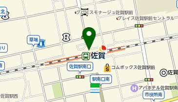 【傘シェアリング】 JR佐賀駅北口の地図画像