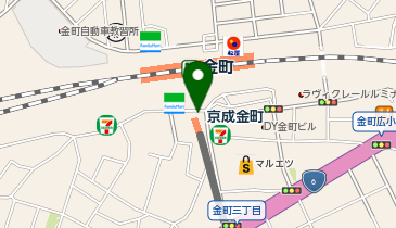 【傘シェアリング】 京成金町線 京成金町駅の地図画像