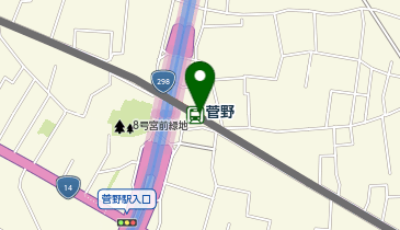 【傘シェアリング】 京成本線  菅野駅の地図画像
