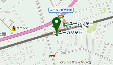 【傘シェアリング】 京成本線 ユーカリが丘駅の地図画像