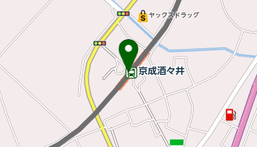【傘シェアリング】 京成本線 京成酒々井駅の地図画像