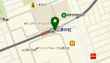 【傘シェアリング】 京成本線 公津の杜駅の地図画像