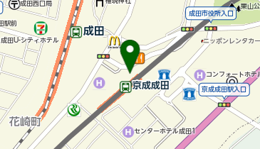 【傘シェアリング】 京成本線 京成成田駅の地図画像
