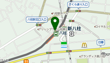 【傘シェアリング】 京成松戸線 八柱駅 北口の地図画像