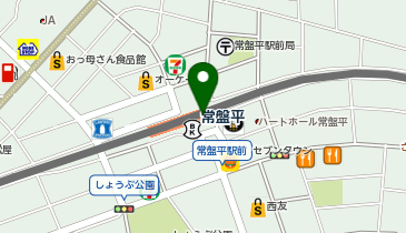 【傘シェアリング】 京成松戸線 常盤平駅 北口の地図画像