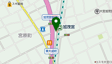 【傘シェアリング】 伊奈線 (ニューシャトル) 加茂宮駅の地図画像