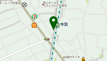 【傘シェアリング】 伊奈線 (ニューシャトル) 今羽駅の地図画像