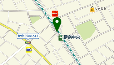 【傘シェアリング】 伊奈線 (ニューシャトル) 伊奈中央駅の地図画像